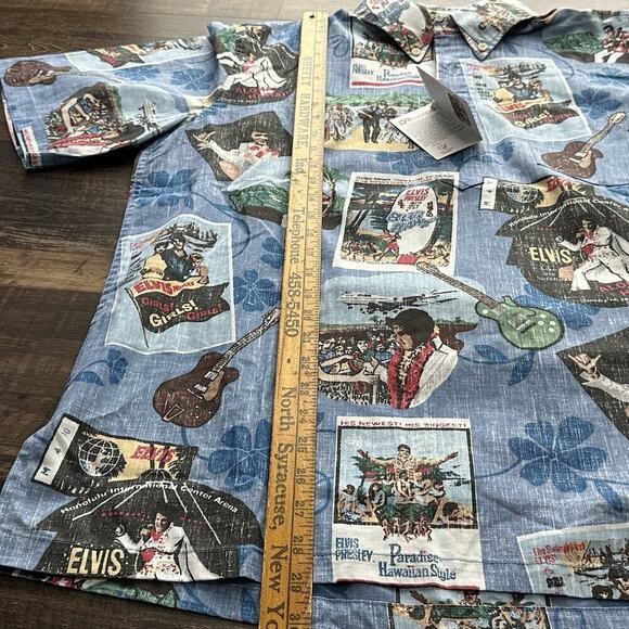 Elvis Presley In Hawaii Reyn Spooner Hawaiian S/S Button Down Mens Shirt 2XL - Picture 7 of 10